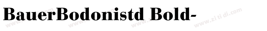 BauerBodonistd Bold字体转换